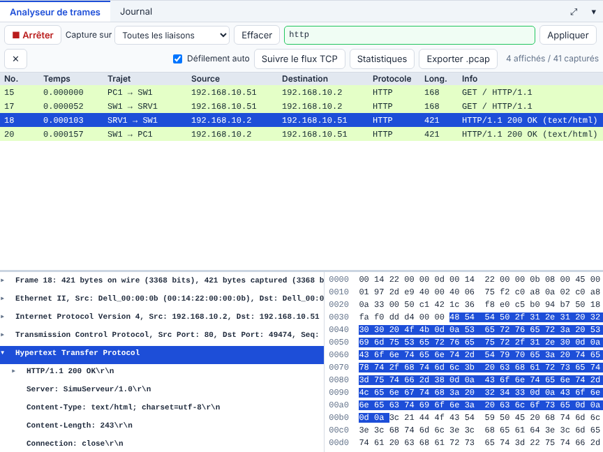 Capture HTTP