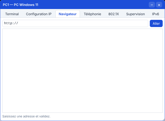 Le navigateur du poste